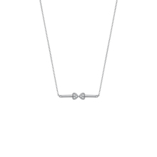 Новый модный двойной кулон в форме сердца, ожерелье из стерлингового серебра 925 пробы, ювелирный подарок 2024 - купить недорого