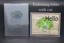 3D  Embossing folder with cut  DIY Cutting Dies Scrapbooking Plastic Embossing Folder for Scrapbooking Photo Album Paper Craft 2024 - buy cheap