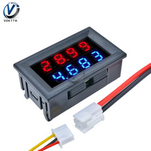 0.28 Inch Red Blue LED Dual Display Digital DC Voltmeter Ammeter 4 Bit 5 Wires DC 200V 10A Voltage Current Meter Power Supply 2024 - buy cheap