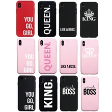 Модный простой брендовый мягкий чехол с надписью You Go Girl Boss для iphone 6 6s Plus 7 8 Plus X XS MAX XR 5S SE, чехол для телефона 2024 - купить недорого