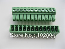 12 Pcs Per Lot Screw Terminal Block Connector 3.5mm Angle 12 way/pin Green Pluggable Type HIGH Quality HOT Sale 2024 - buy cheap