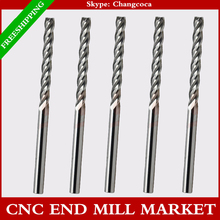 4mm*28mm,10pcs,CNC machine solid carbide end mill,woodworking insert end milling cutter,4 Flutes end mill,PVC,MDF,Acrylic Cutter 2024 - buy cheap