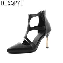 BLXQPYT, nueva moda Sexy, sandalias de primavera verano para mujer, talla grande, 32-48, tacones altos, zapatos de fiesta de boda, zapatos de tacón de plataforma para mujer, 88-54 2024 - compra barato