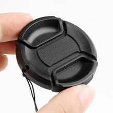 49mm 52mm 55mm 58mm 62mm 67mm 72mm 77mm Center Pinch Snap-on Front Camera Lens Cap Protection Cover With Anti-lost Rope 2024 - buy cheap