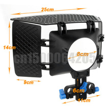 Matte Box Camshade for 15mm Rail Rod Follow Focus Rig Cage Movie Kit for Nikon for Canon DSLR Camera Camcorder DVR DV Recorder 2024 - buy cheap