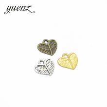 YuenZ-pendientes de plata estilo antiguo para mujer, joyería de Metal de 13x13mm, en 3 colores, 30 Uds., A23 2024 - compra barato