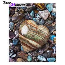 Ever momento 5d pintura de diamante pedra coração amor diamante mosaico totalmente quadrado arte de decoração de casa strass asf1225 2024 - compre barato