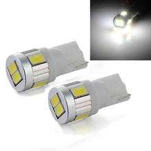 T10 6 SMD 5630 Led Car Light Bulbs T10/W5W/194/168 Led White Light Turn Signal Lights Backup Reverse Light 12v #QH021 2024 - buy cheap