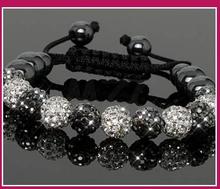Free Shipping!10mm handmade New Style Disco Ball Beads men BGGH crystal crystal  bracelet . fasion women jewelry 2024 - buy cheap