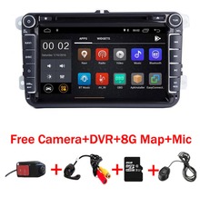 Em Estoque 8 "IPS Android 9.0 Jogador Do Carro DVD para VW Passat Polo Golf MK B5 5 6 Tiguan jetta 3G Rádio Wi-fi GPS câmera DVR MAPA Livre 2024 - compre barato