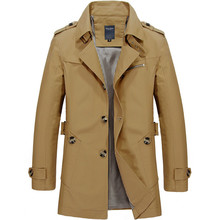 Tang jaqueta masculina para primavera, casaco trench coat com ajuste casual de marca para uso externo, 2019 2024 - compre barato