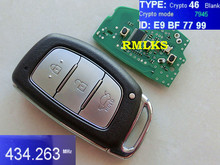 Controle remoto inteligente rmlks 433mhz, lâmina direita com chip id46 compatível com hyundai elantra 2024 - compre barato