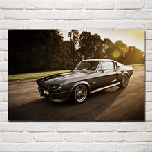 Carteles de tela con luz solar para pared, arte para el hogar, decoración para sala de estar, coches deportivos clásicos, Freddy muscle cars, KB233 2024 - compra barato