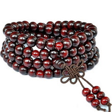 HFANCYW 8mm Tibetan Buddhist 108 Wood Prayer Beads Mala Meditation Necklace/Bracelet for Men or Women Handmade Jewelry Wholesale 2024 - buy cheap