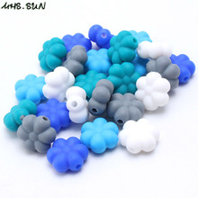 MHS.SUN 100% Food Grade Baby Silicone Beads Flower Shape Loose Silicone Teething Nursing Beads For DIY Necklace Jewelry Toys 2024 - buy cheap