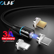 OLAF 3A Fast Charging Magnetic Micro USB Type C Cable Charger For iPhone 6 7 8 Plus X XR XS Max Mobile Phone Charging USBC Cord 2024 - buy cheap