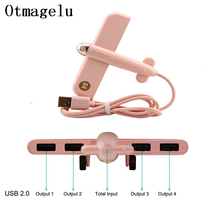 USB 2.0 Hub 4 Port Airplane Shaped USB Hub Expander USB Type Charger Splitter Adapter For PC Laptop Phone Computer Accessories 2024 - buy cheap