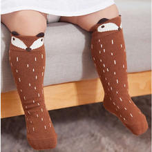 Calcetines para bebé de zorro calcetines hasta la rodilla para niño y niño 2024 - compra barato