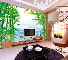 Decorative wallpaper Bamboo forest background wall painting 2024 - buy cheap