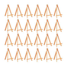 24 Pack Mini Wood Display Easel Wood Easels Set For Paintings Craft Small Acrylics Oil Projects 2024 - buy cheap