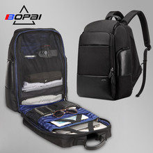 BOPAI, нейлоновый мужской рюкзак, дорожная сумка, водонепроницаемый большой рюкзак для ноутбука 17 дюймов, черный мужской дорожный рюкзак, 40л, USB рюкзак для мужчин 2024 - купить недорого