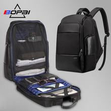 Bopai náilon men mochila de viagem à prova dlarge água grande 17 Polegada portátil mochila preto masculino 40l usb mochila viagem 2024 - compre barato