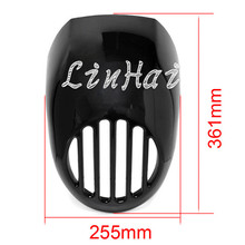 Black Front Cowl Fork Mount Headlight Fairing Grill Mask Fit For Harley Sportster Dyna XL 883 2024 - buy cheap