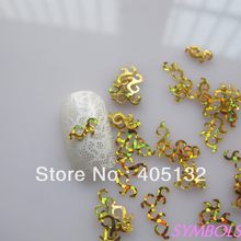 GD5-2 Free Shipping Wholesale 100g/bag Gold Cute Design Glitter Nail art Glitter Pieces Nail art decoration 2024 - buy cheap