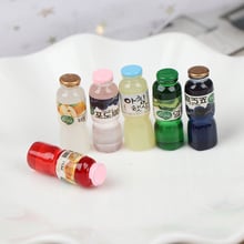 5PCS 1:12 Scale Miniature Dollhouse Drink Bottle Mini Food Play Doll House Children Kitchen Toys 2024 - buy cheap