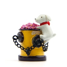 Japanes Zakka Puppy Firefighting Flower Model Toys Kawai Dog Toys Decoration Ornaments Decor Children Toy Home Decor 2024 - buy cheap