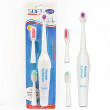 1Pcs Battery Operated Electric Toothbrush With 3 Brush Heads Oral Hygiene Health Products No Rechargeable Tooth Brush 2024 - buy cheap