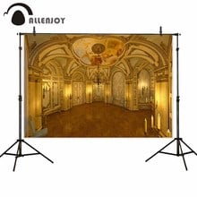 Allenjoy castle grand hall background for photo studio fairy tale luxury backdrop photocall photography theater decor 2024 - buy cheap