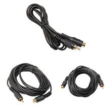 Cable de extensión de Audio compuesto RCA macho a RCA hembra M/F, Cable de extensión de fono individual, Cable de plomo RCA macho a hembra, 1,8 m/4,5 m/7,6 m 2024 - compra barato