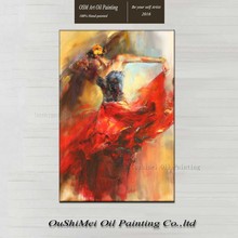 Top Artist Hand-painted High Quality Impressionist Dancer Oil Painting on Canvas Flamenco Dancer Oil Painting for Living Room 2024 - buy cheap