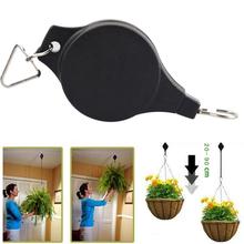 Retractable Pulley Hanging Basket Pull Down Hanger Garden Flower Plant Baskets Pot For Greenhouse Tools load max weight 15kg 2024 - buy cheap