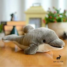 Golfinho de pelúcia super kawaii, para crianças, animais de pelúcia, boneco de golfinho de simulação, brinquedos de presente de natal 2024 - compre barato