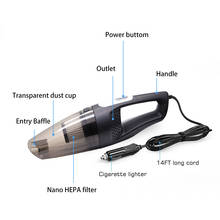 Multifunctional Car Vacuum Cleaner Handheld Wet Dry Dual-use Portable 120W Suction Vehicle Vacuum Cleaner Home Dust Cleaning 2024 - buy cheap