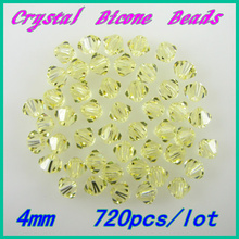 Free Shipping, 720pcs/Lot Chinese Top Quality jonquil 4mm Glass/Crystal Bicone Beads 2024 - buy cheap