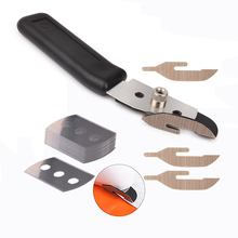 EHDIS Car Wrap Vinyl PTFE Cutter Knife With 10pcs Steel Blade Auto Carbon Fiber Foil Film Slitter Window Tint Dceal Cutting Tool 2024 - buy cheap