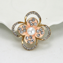 OneckOha moda perla flor broches diamantes de imitación esmaltado broche Pin accesorios ropa cumpleaños regalo 2024 - compra barato