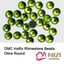 Nail Strass Rhinestones Olive Color SS6-SS30 Craft Loose Glue Backing Iron On Crystal Diamonds DIY Jewerly Making Supplies 2024 - buy cheap