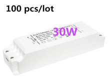 100pcs high quality LED DRIVER led transformer adapter 12vdc output 30w plastic cover 220v to 12v for led strip mr11 mr16 12vdc 2024 - buy cheap