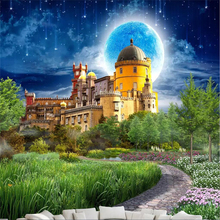 Beibehang papel de parede foto personalizada castelo dos sonhos bela fairyland pintura paisagem sala de estar hd tv fundo parede 2024 - compre barato