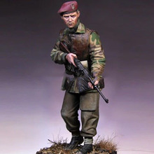 Figura de resina sin pintar a escala 1/16, Comando británico A.S.A, figura de colección 2024 - compra barato