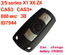 Умный ключ для BMW 3 5 series X1 X6 Z4 с 3 кнопками и чипом ID7944, 868 МГц 2024 - купить недорого