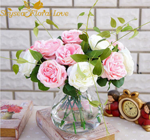 Искусственные цветы розы 5 видов цветов шелковые цветы Свадебные украшения diy розы для дома вечеринки офиса Декор поддельные цветы своими руками 2024 - купить недорого