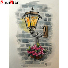 Full DIY 5D Diamond Painting Wall lamp Cross Stitch Square Diamond Embroidery Patterns rhinestones Diamond Mosaic XY1 2024 - buy cheap