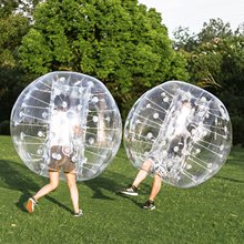 Frete grátis bola para para-choque inflável para adultos bolas de para-choque dia 1.2m tpu bolhas transparentes futebol/corpo zorb ball/conjunto de bolhas 2024 - compre barato