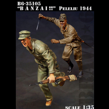 1/35 banzai!!! Segunda guerra mundial, modelo de resina soldado gk, tema militar, kit sem montar e sem pintura 2024 - compre barato