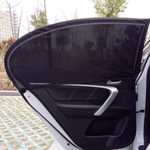 Parasol Universal ajustable para ventana trasera y lateral de coche, visera de malla negra, cubiertas de protección para ventana, 2 uds. 2024 - compra barato